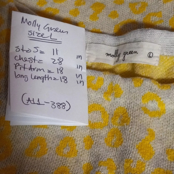 Molly Green Textured Tank Top, Womens Size L - Picture 5 of 5